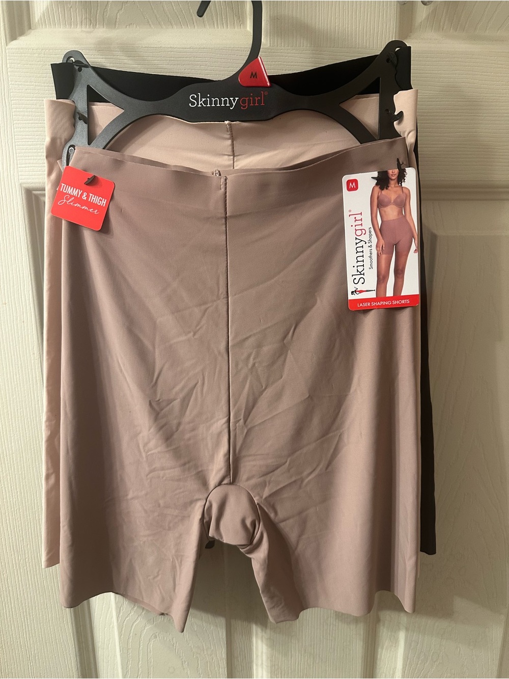 3 PACK Skinnygirl Taupe, Beige, and Black Shaping Shorts Medium NWT